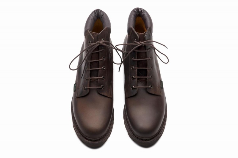 Botins Paraboot Bergerac Marrom Escuro | GYY959UB