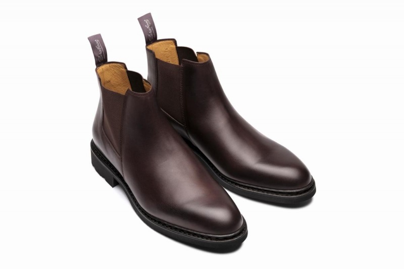 Botins Paraboot Chamfort Marrom Escuro | DZF768EQ