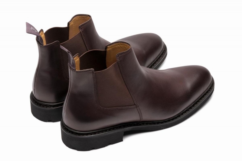 Botins Paraboot Chamfort Marrom Escuro | DZF768EQ