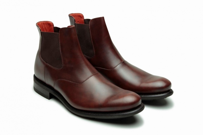 Botins Paraboot Loven Vermelhas Pretas | DJS911SW