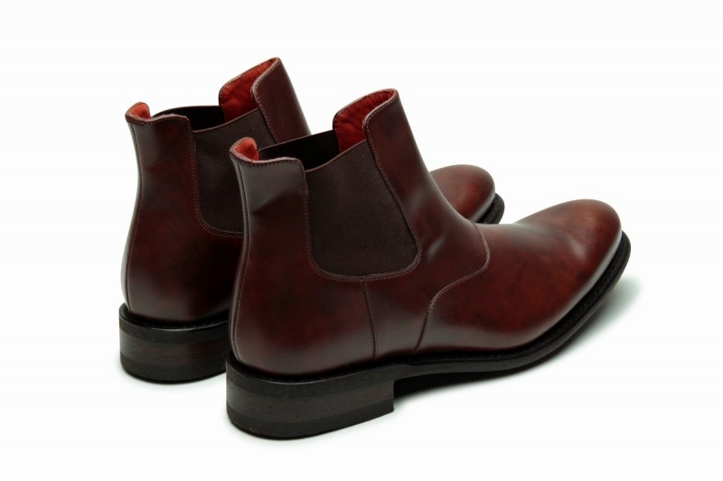 Botins Paraboot Loven Vermelhas Pretas | DJS911SW