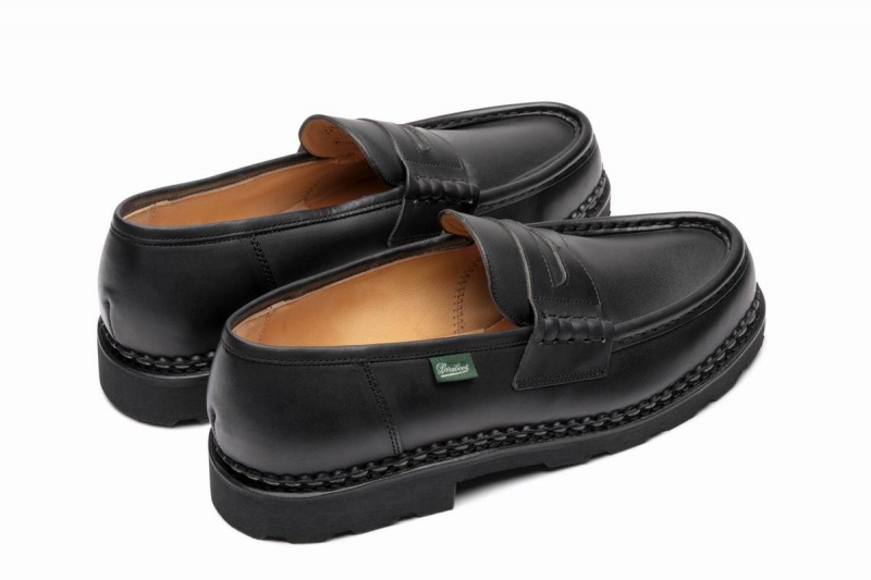 Mocassins Paraboot Reims Pretas | FUQ7558YP