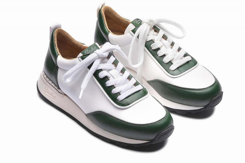 Sapatilhas Paraboot Cosmos F Branco Verdes | JAX1661XG