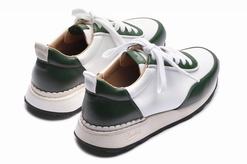 Sapatilhas Paraboot Cosmos F Branco Verdes | JAX1661XG