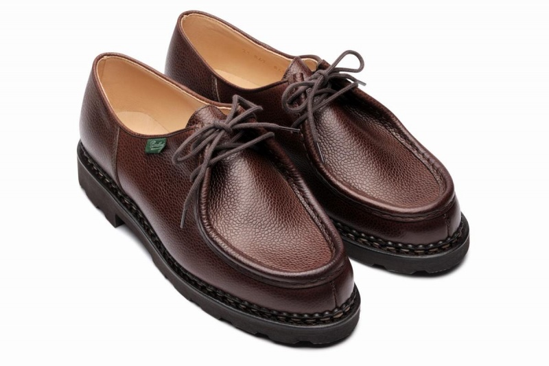 Sapatos Derby Paraboot Michael Marrom Escuro | WUJ579SD