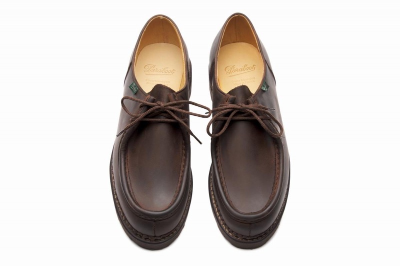 Sapatos Derby Paraboot Michael Marrom Escuro | NVB4446OX