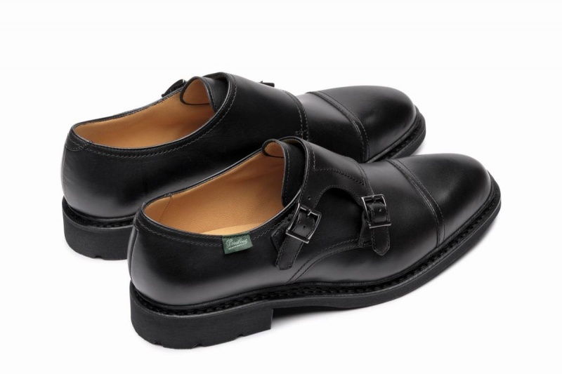 Sapatos Derby Paraboot Poe Pretas | RNC2434IR