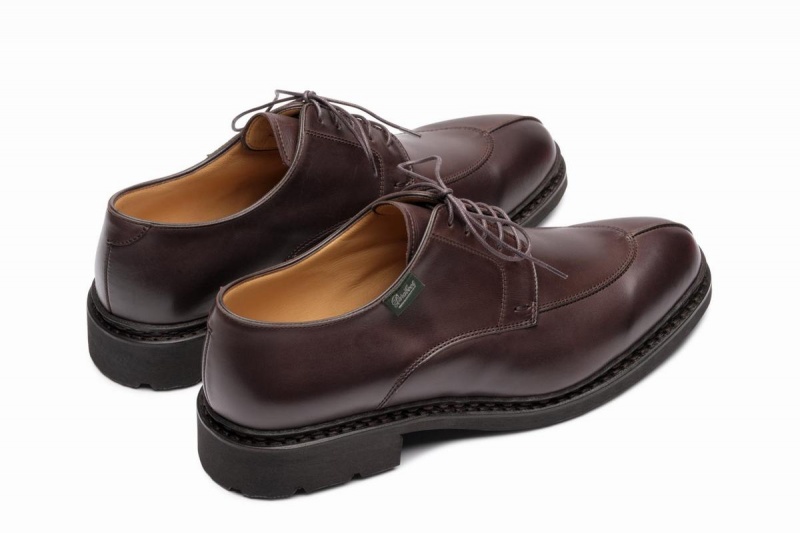 Sapatos Derby Paraboot Tournier Marrom Escuro | RLU3522SD