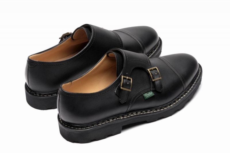 Sapatos Derby Paraboot William Pretas | QIW8462GB