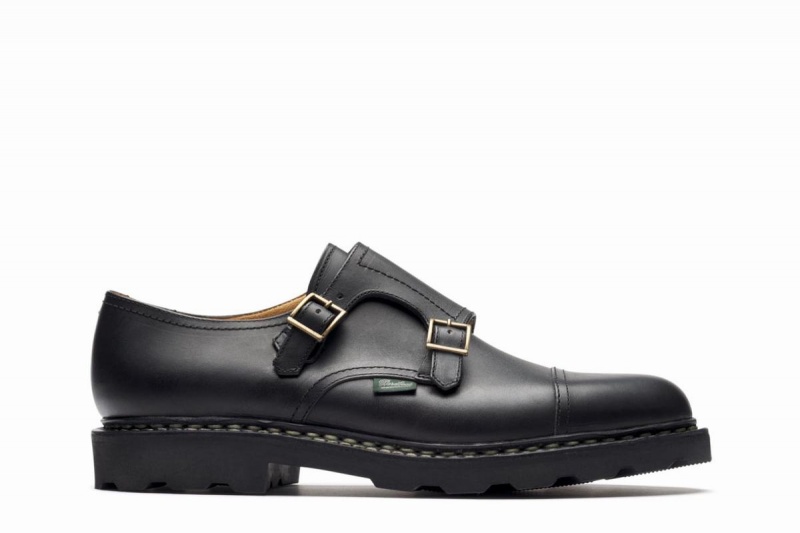 Sapatos Derby Paraboot William Pretas | QIW8462GB